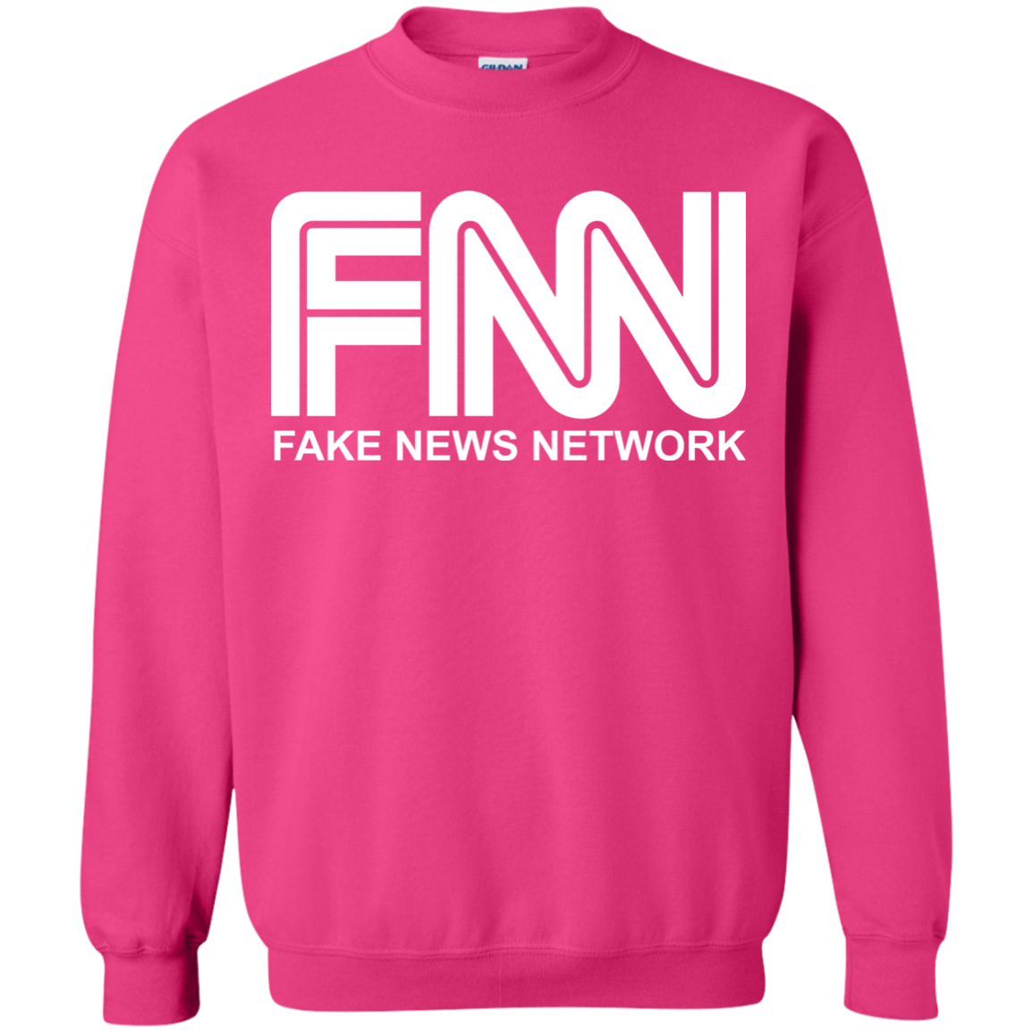 Fake News Network Crewneck Pullover Sweatshirt  8 oz. - Trumpshop.net