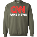 CNN Fake News Crewneck Pullover Sweatshirt  8 oz. - Trumpshop.net