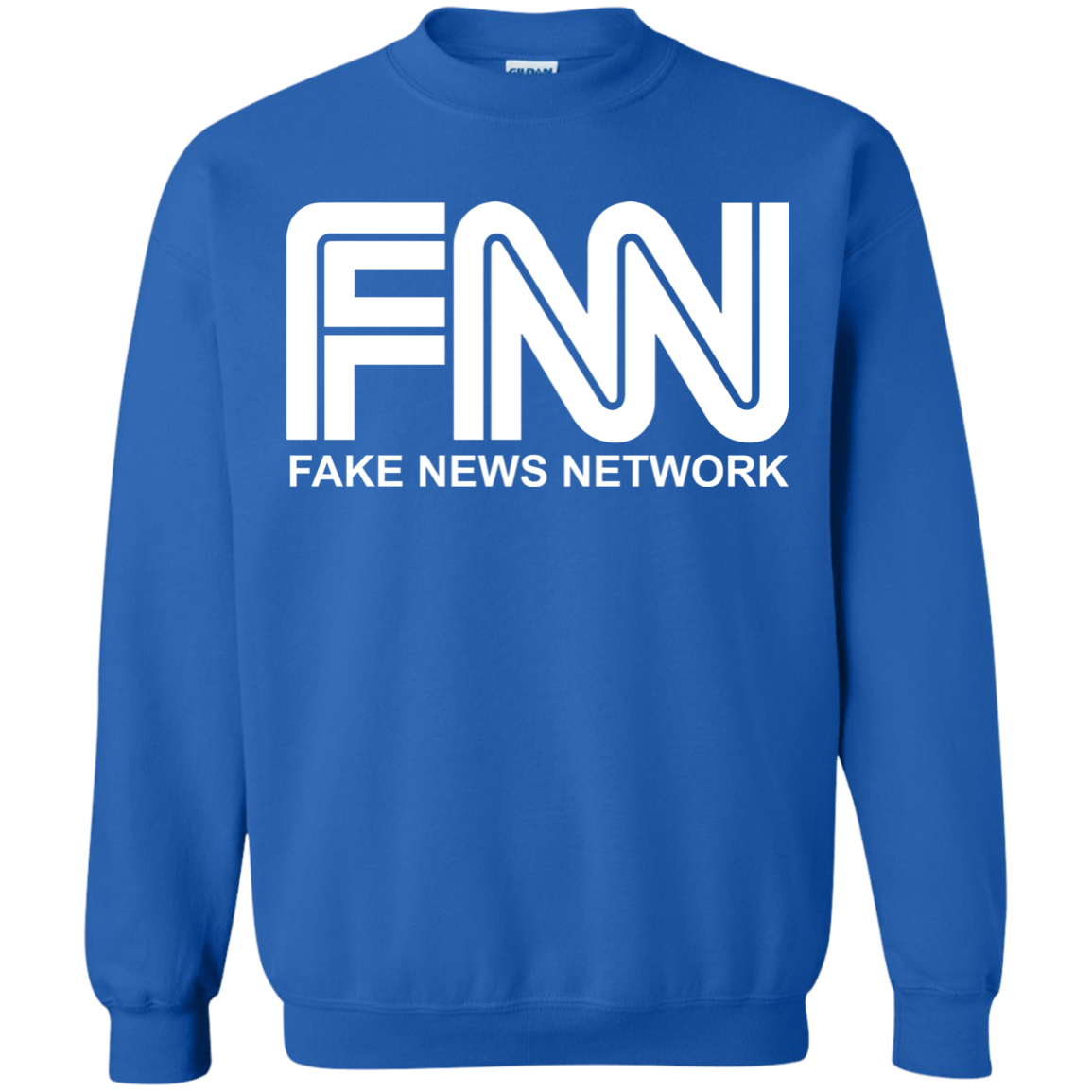 Fake News Network Crewneck Pullover Sweatshirt  8 oz. - Trumpshop.net