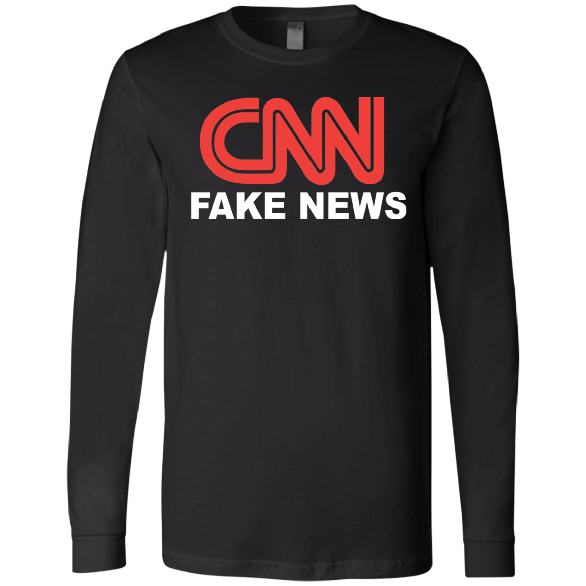 CNN Fake News Men's Jersey LS T-Shirt - Trumpshop.net