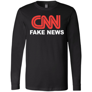 CNN Fake News Men's Jersey LS T-Shirt - Trumpshop.net