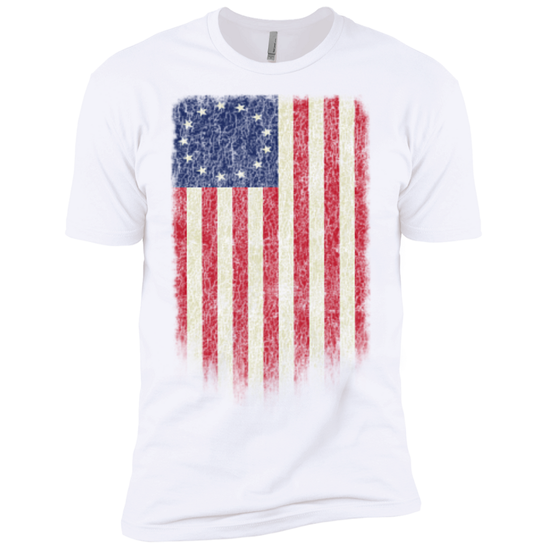 Betsy Ross Flag 13 Colonies Premium Short Sleeve T-Shirt - Trumpshop.net