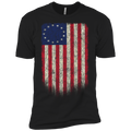 Betsy Ross Flag 13 Colonies Premium Short Sleeve T-Shirt - Trumpshop.net