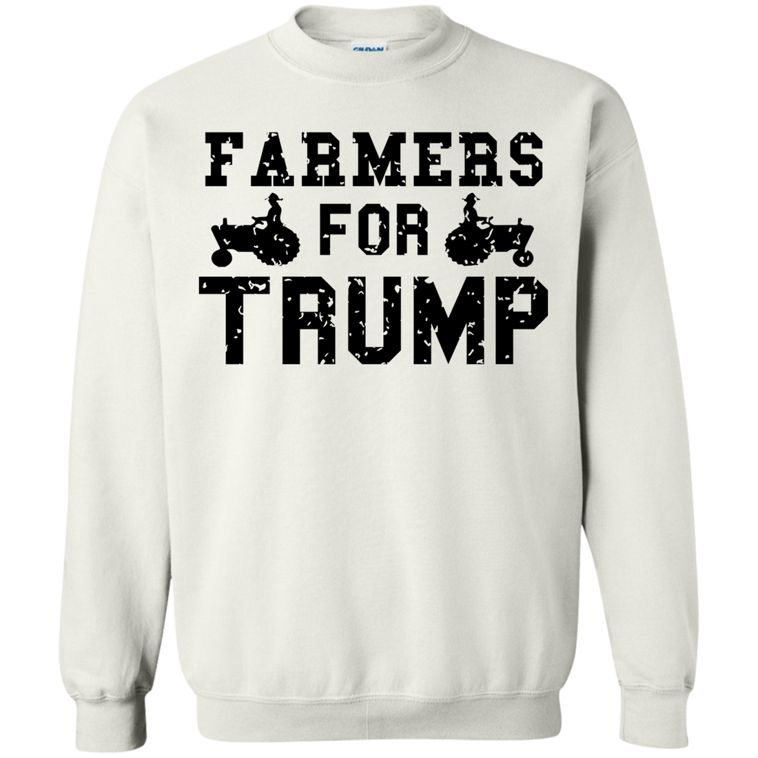 Farmers for Trump Crewneck Pullover Sweatshirt  8 oz. - Trumpshop.net
