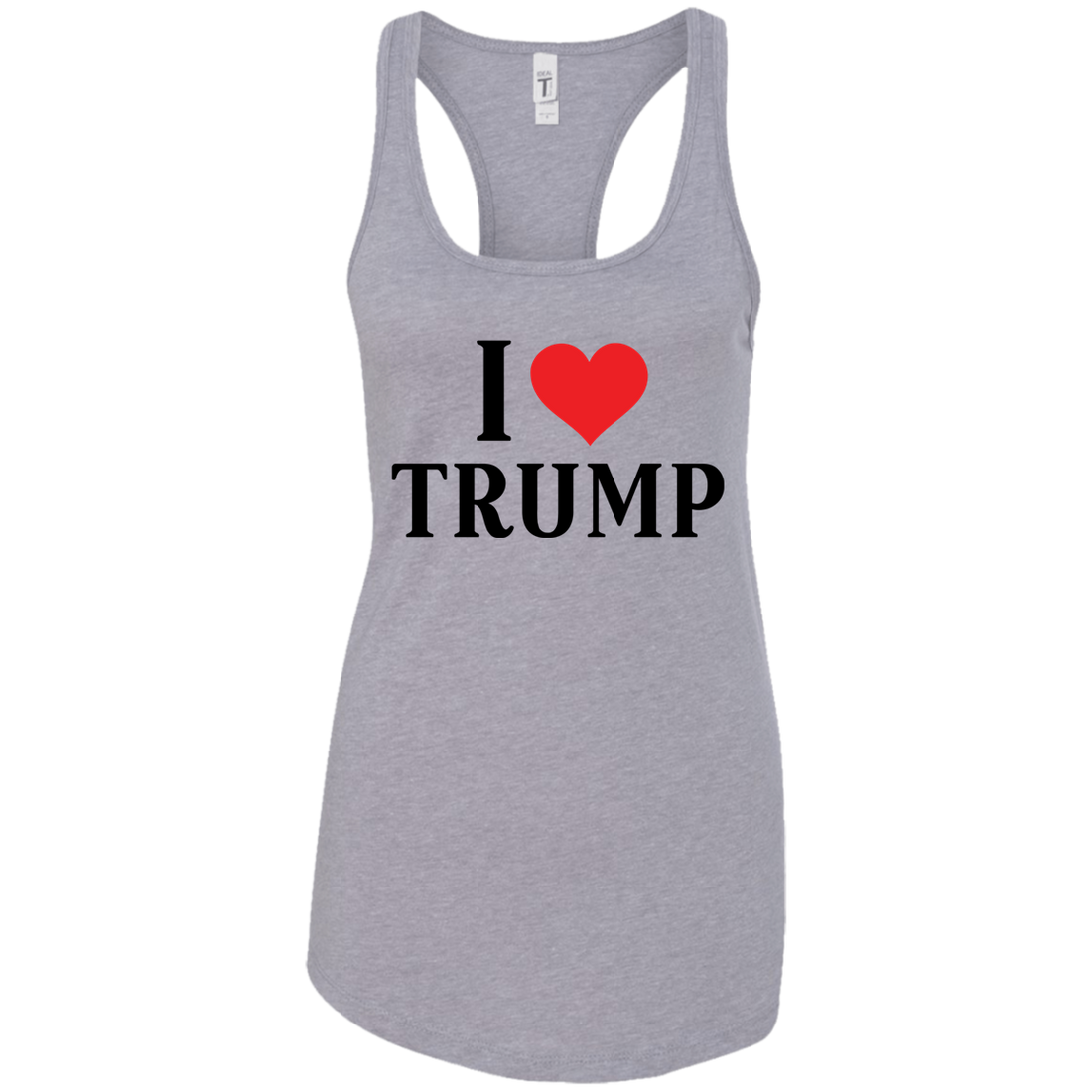 I Love Trump Ladies Ideal Racerback Tank - Trumpshop.net