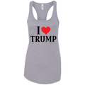 I Love Trump Ladies Ideal Racerback Tank - Trumpshop.net