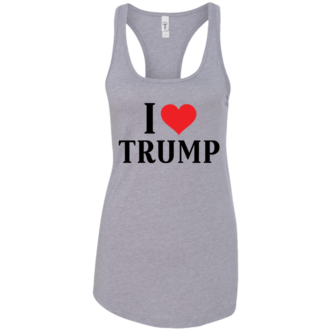 I Love Trump Ladies Ideal Racerback Tank - Trumpshop.net