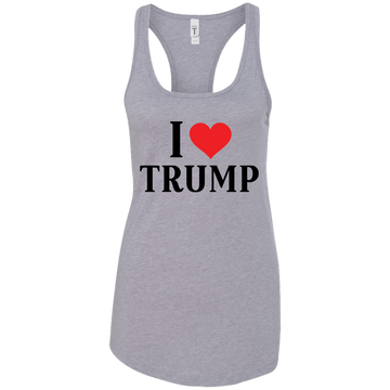 I Love Trump Ladies Ideal Racerback Tank - Trumpshop.net
