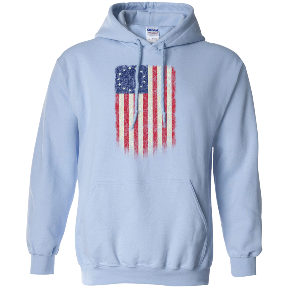 Betsy Ross Flag 13 Colonies Pullover Hoodie 8 oz. - Trumpshop.net