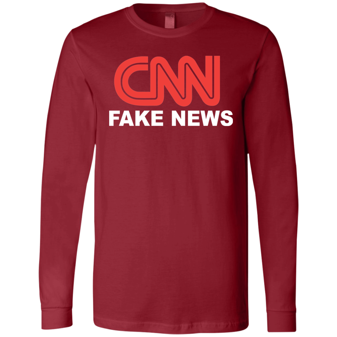 CNN Fake News Men's Jersey LS T-Shirt - Trumpshop.net