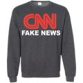 CNN Fake News Crewneck Pullover Sweatshirt  8 oz. - Trumpshop.net