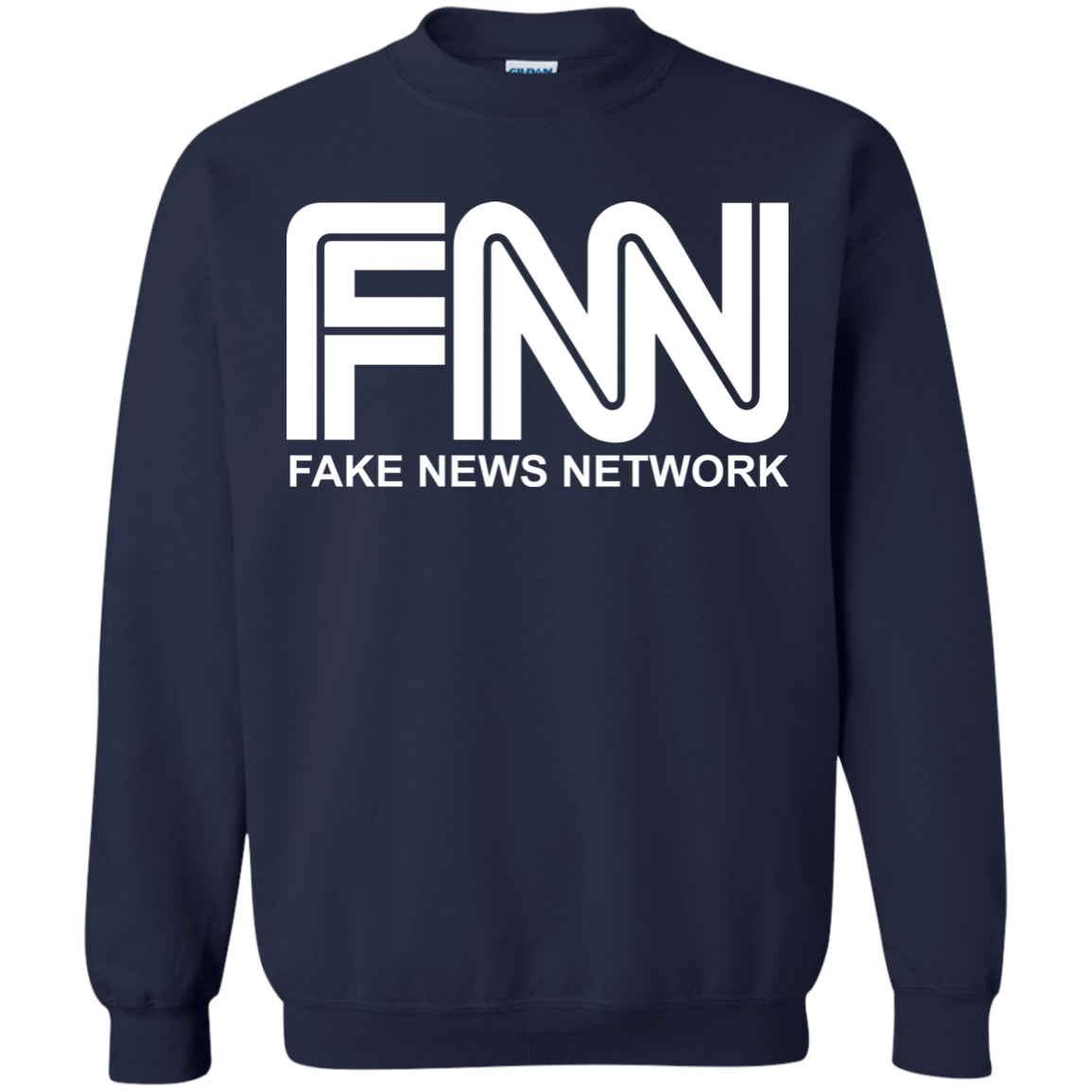 Fake News Network Crewneck Pullover Sweatshirt  8 oz. - Trumpshop.net