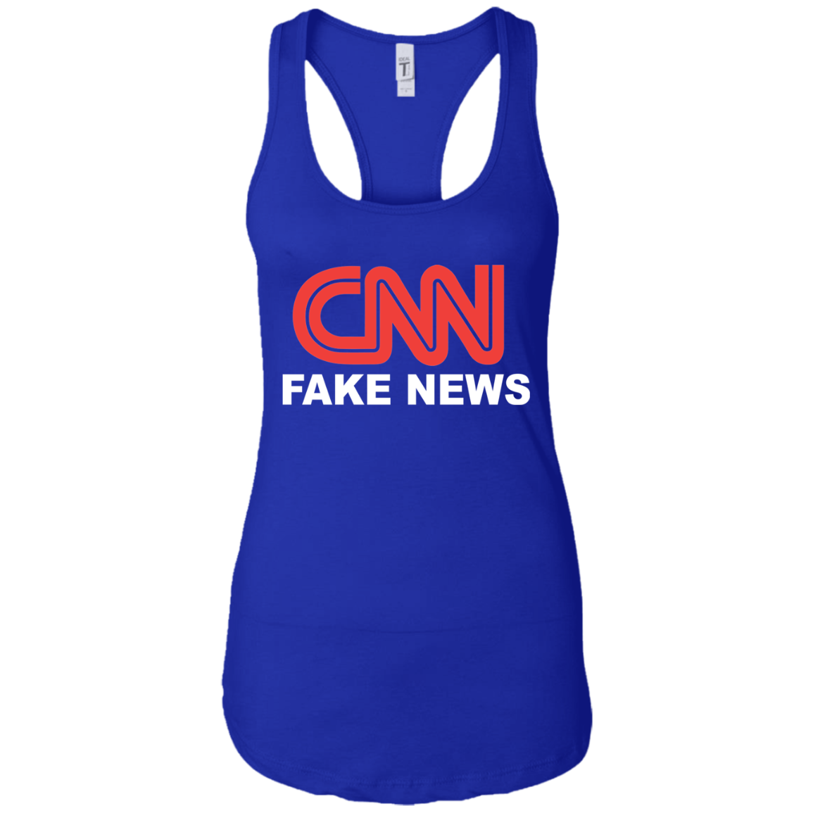 CNN Fake News Ladies Ideal Racerback Tank - Trumpshop.net