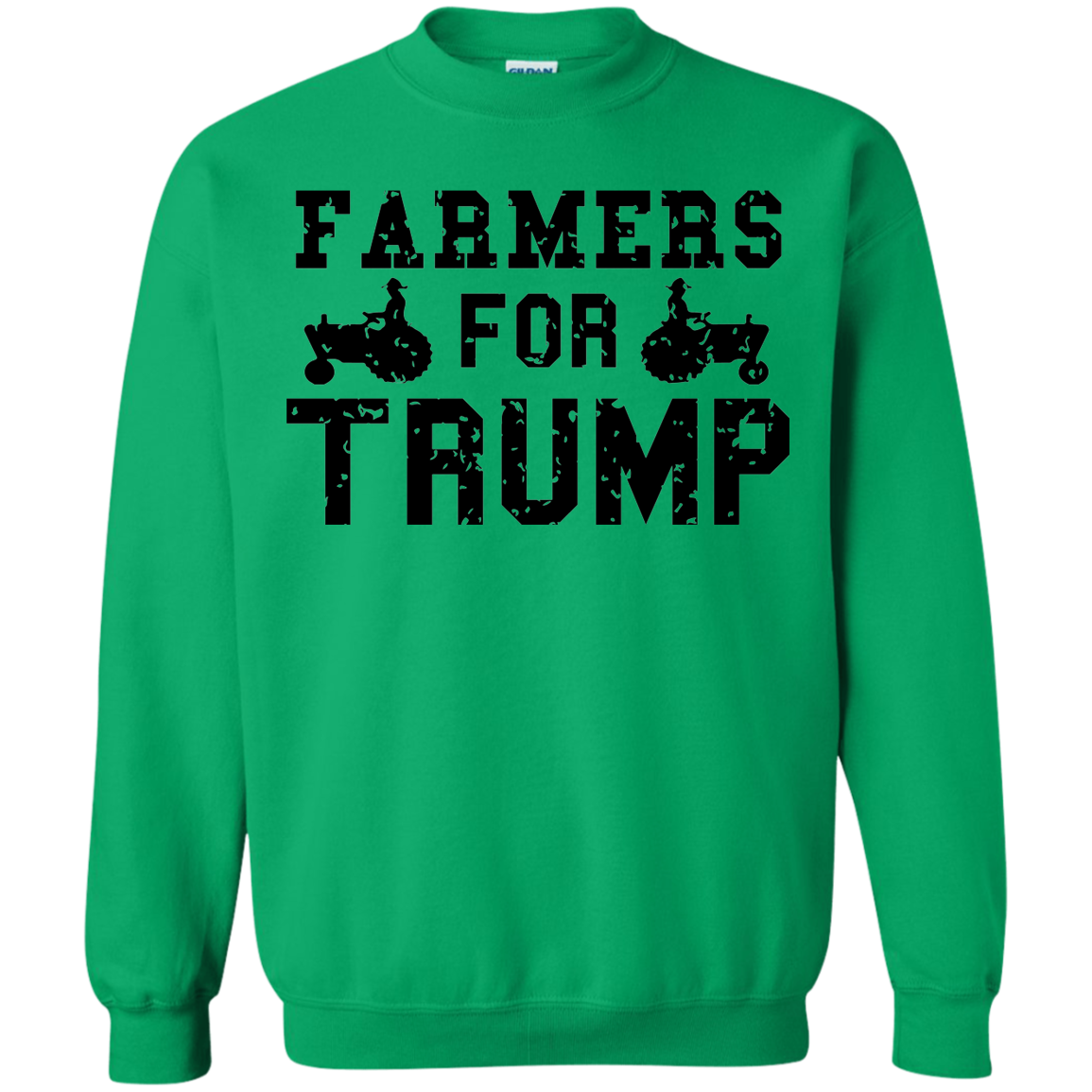 Farmers for Trump Crewneck Pullover Sweatshirt  8 oz. - Trumpshop.net