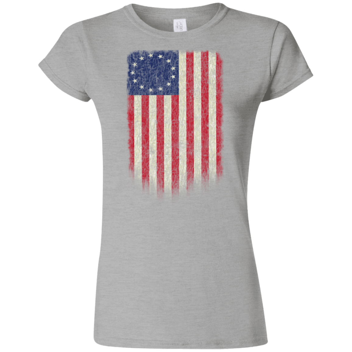 Betsy Ross Flag 13 Colonies Ladies' T-Shirt - Trumpshop.net