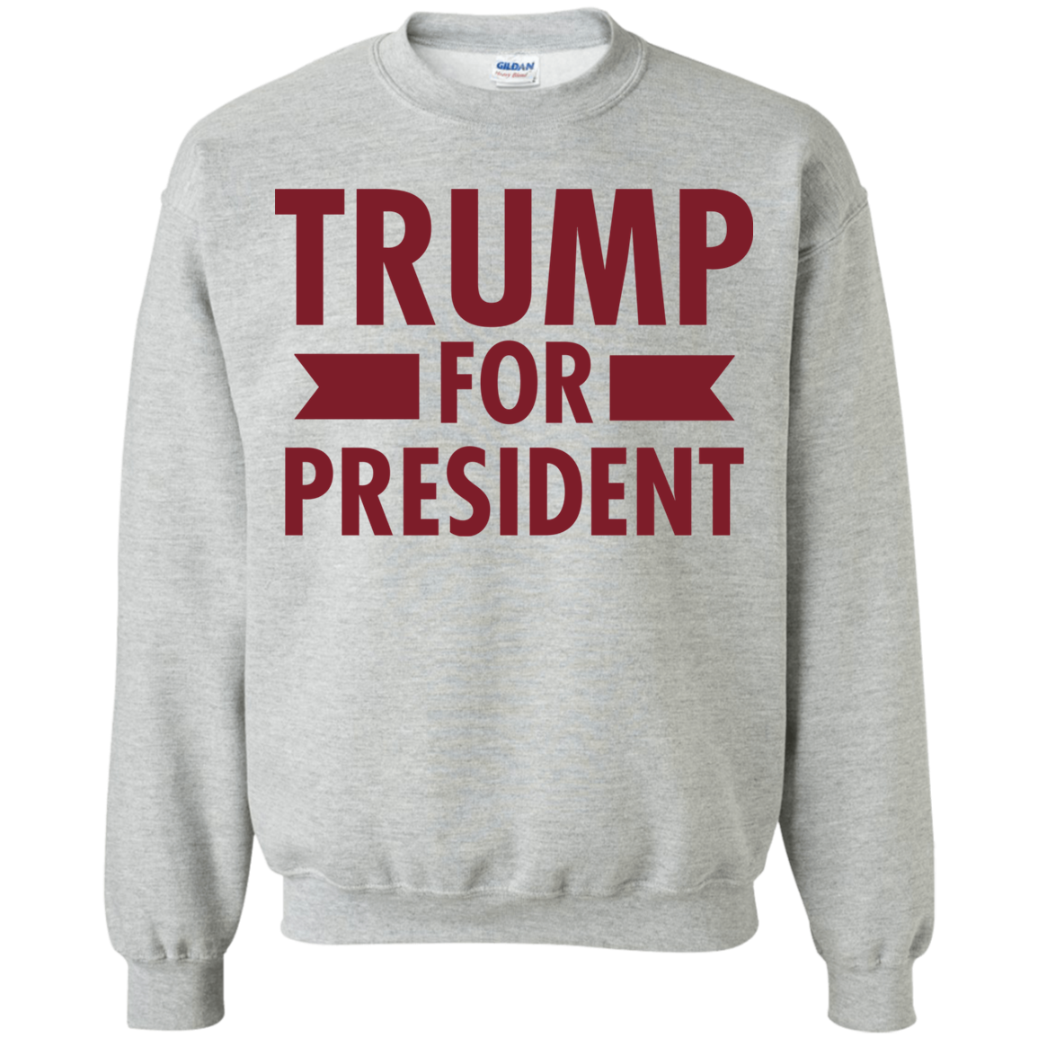 Trump for President Crewneck Pullover Sweatshirt  8 oz. - Trumpshop.net