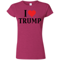 I Love Trump Softstyle Ladies' T-Shirt - Trumpshop.net