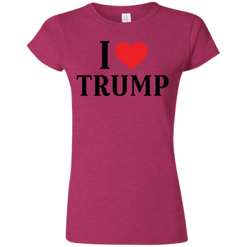I Love Trump Softstyle Ladies' T-Shirt - Trumpshop.net