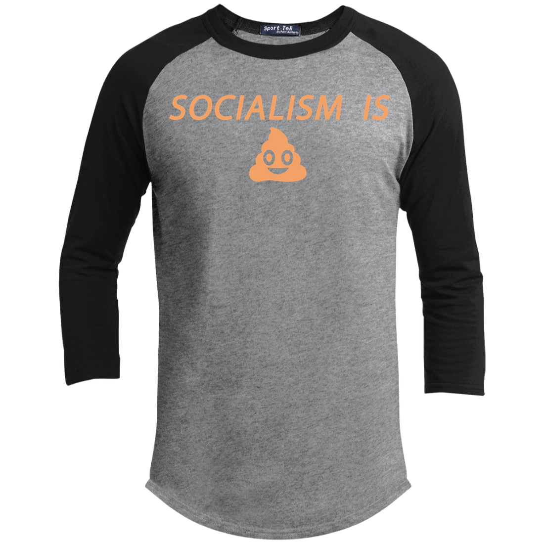 Socialism is Poop Sporty T-Shirt - Trumpshop.net