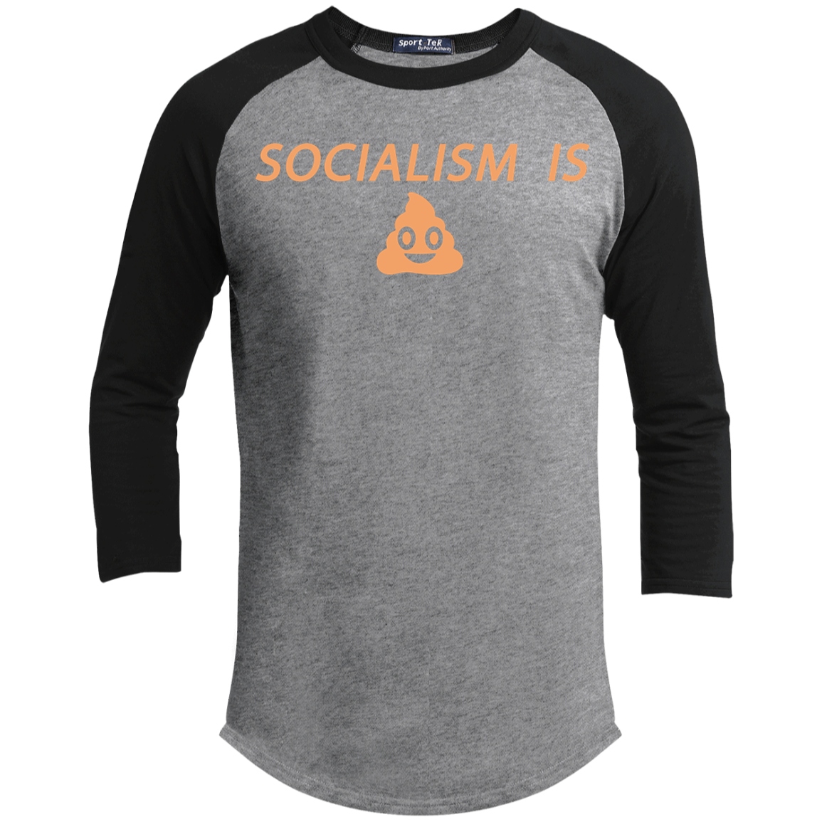 Socialism is Poop Sporty T-Shirt - Trumpshop.net