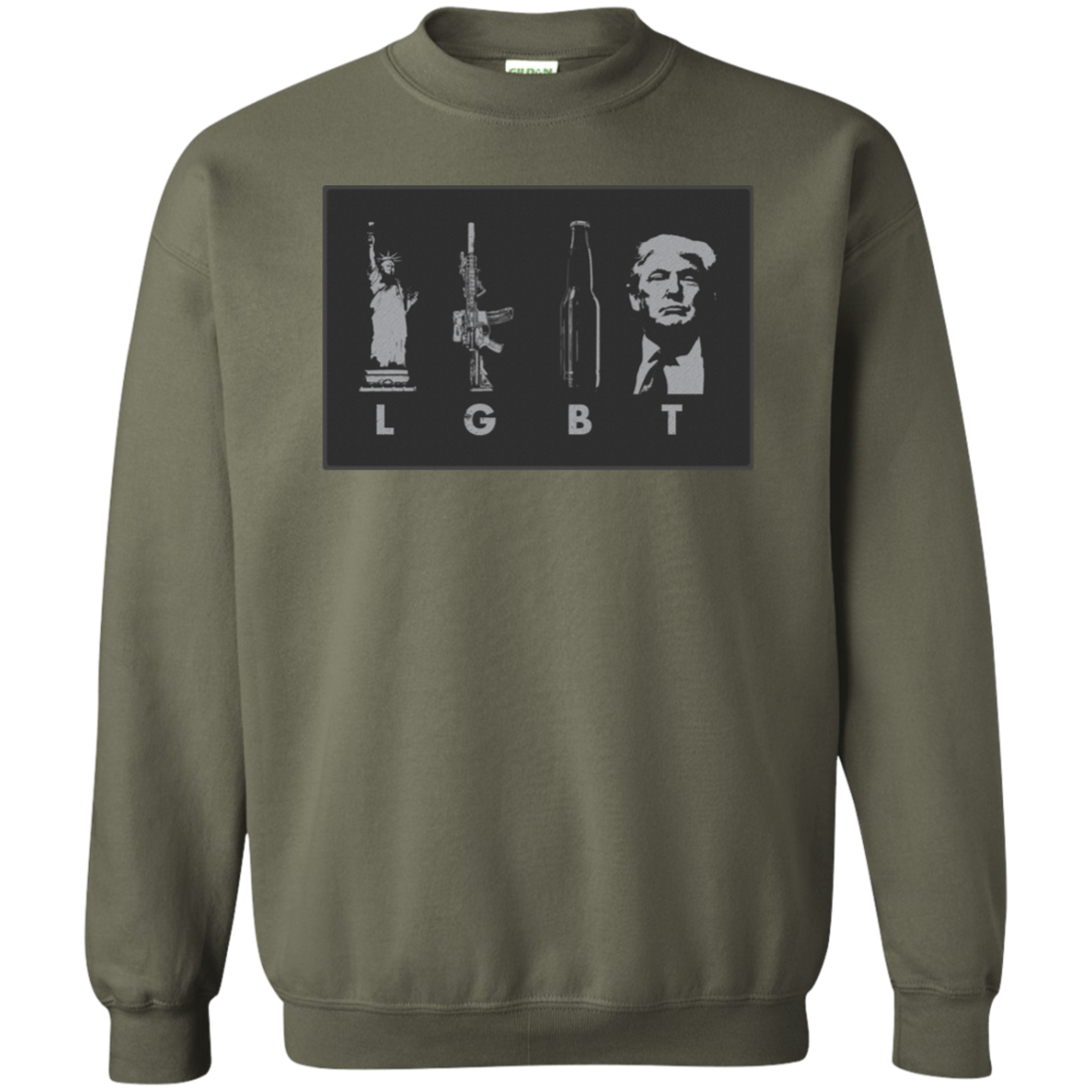 LGBT Donald Trump Crewneck Pullover Sweatshirt  8 oz. - Trumpshop.net