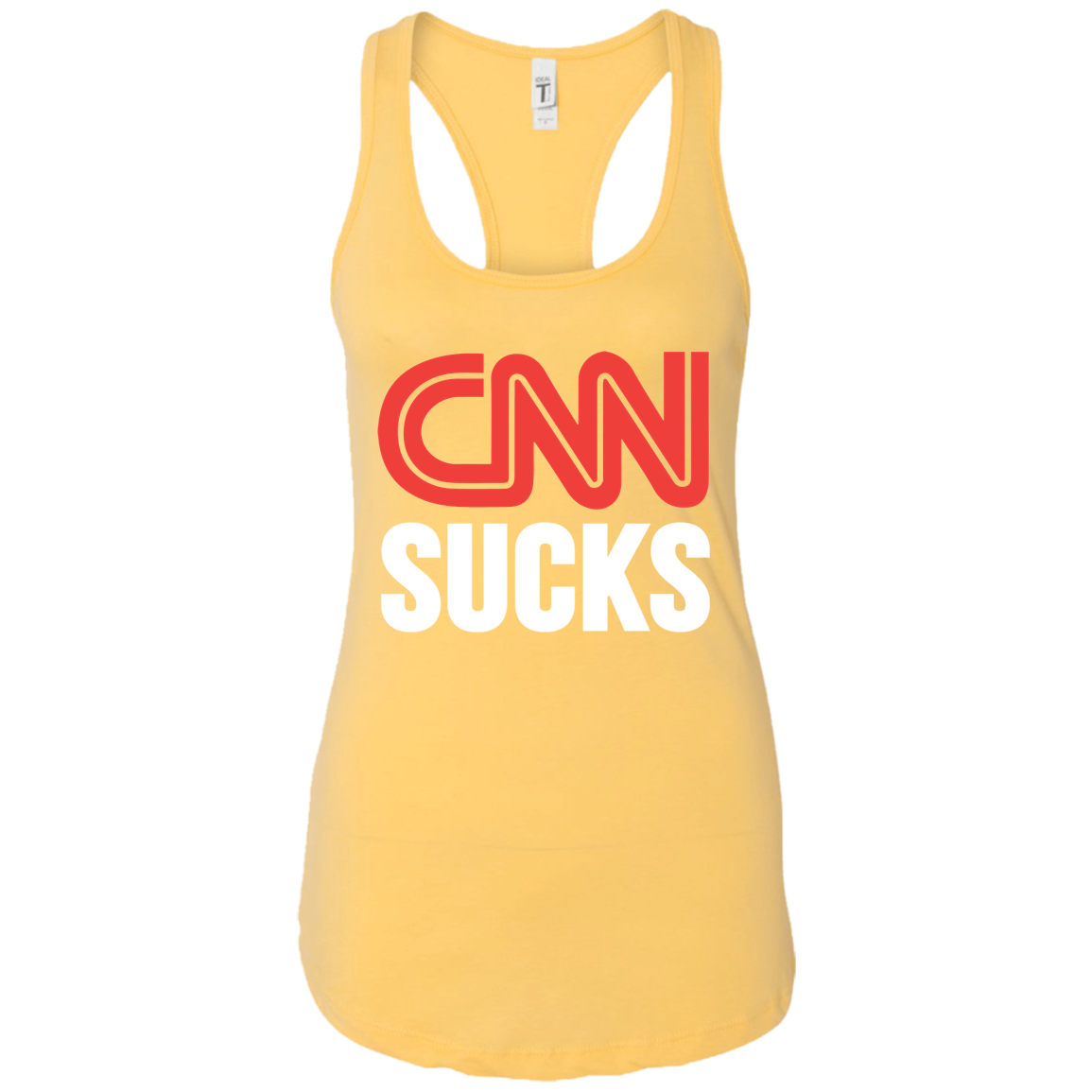 CNN Sucks Ladies Ideal Racerback Tank - Trumpshop.net
