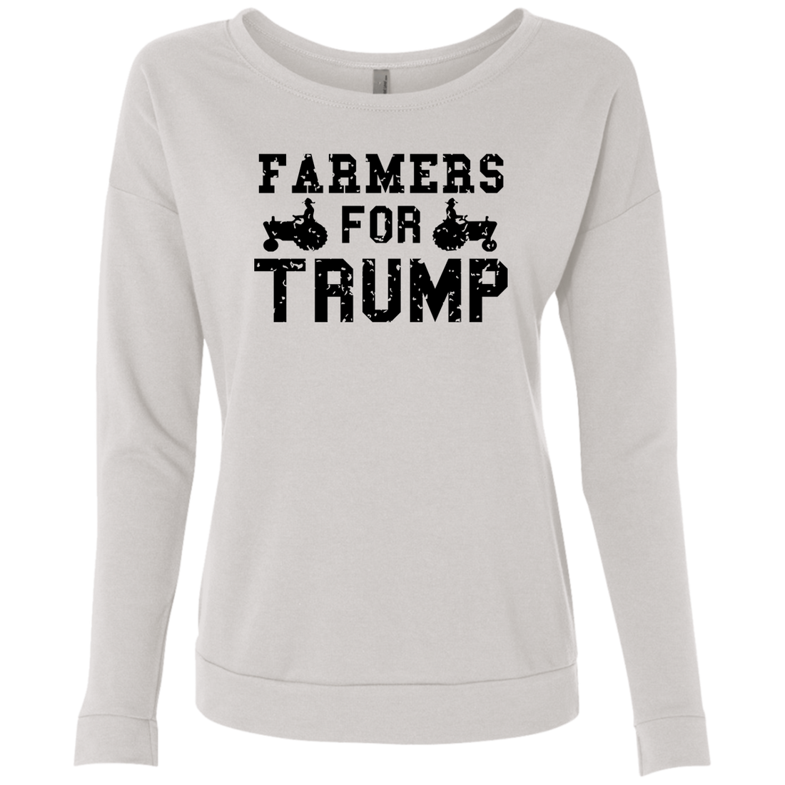 Farmers for Trump Ladies' French Terry Scoop - Trumpshop.net