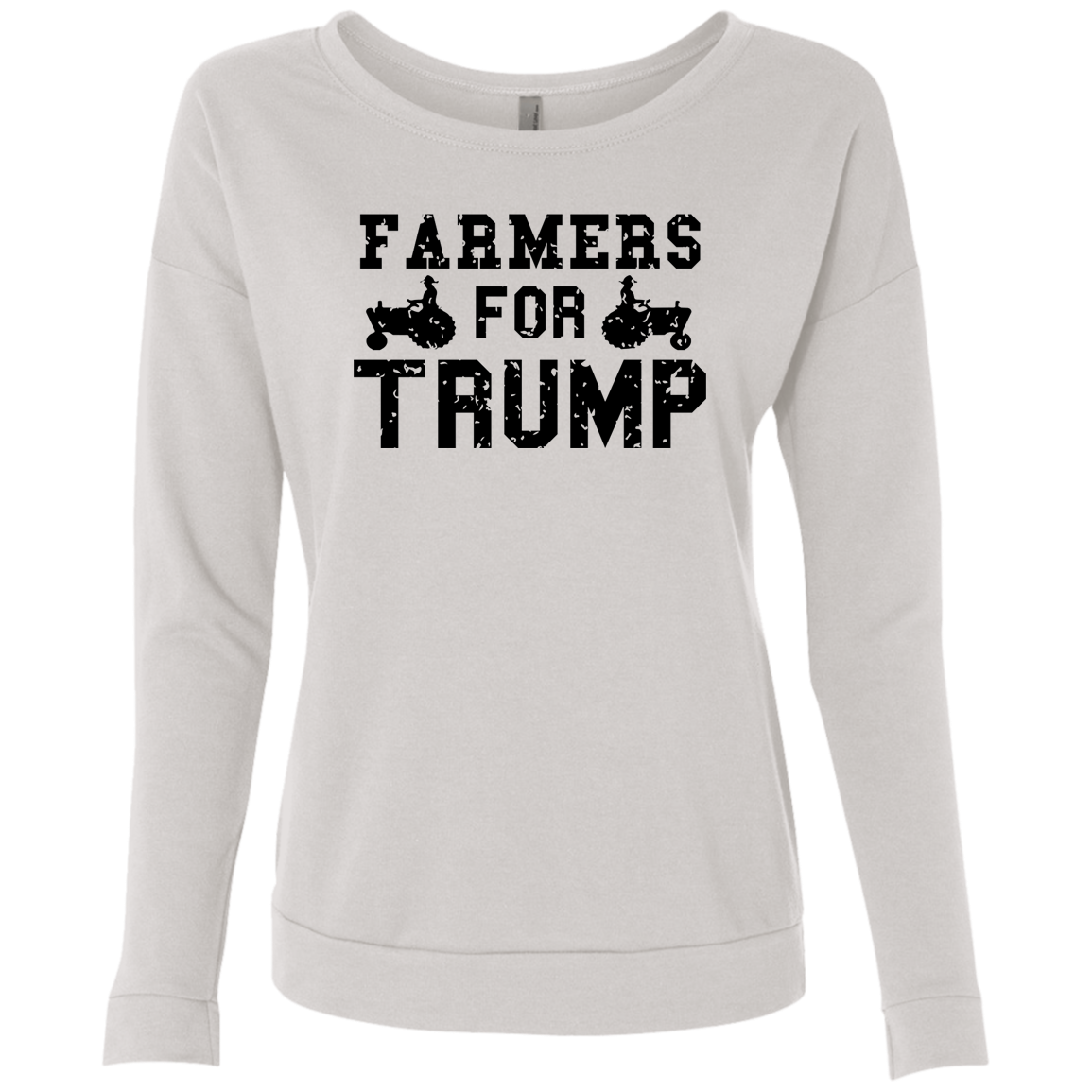 Farmers for Trump Ladies' French Terry Scoop - Trumpshop.net