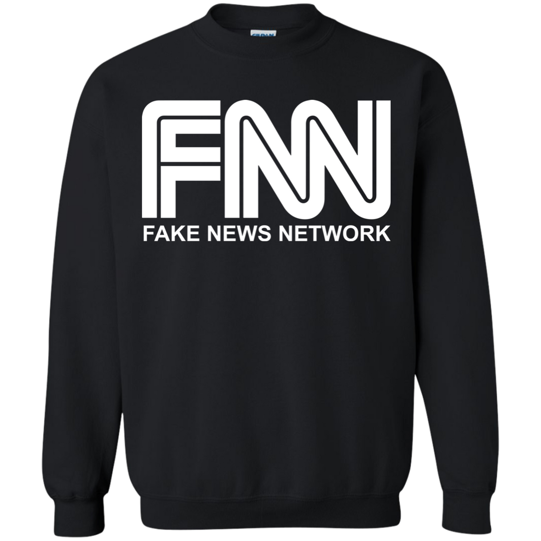 Fake News Network Crewneck Pullover Sweatshirt  8 oz. - Trumpshop.net