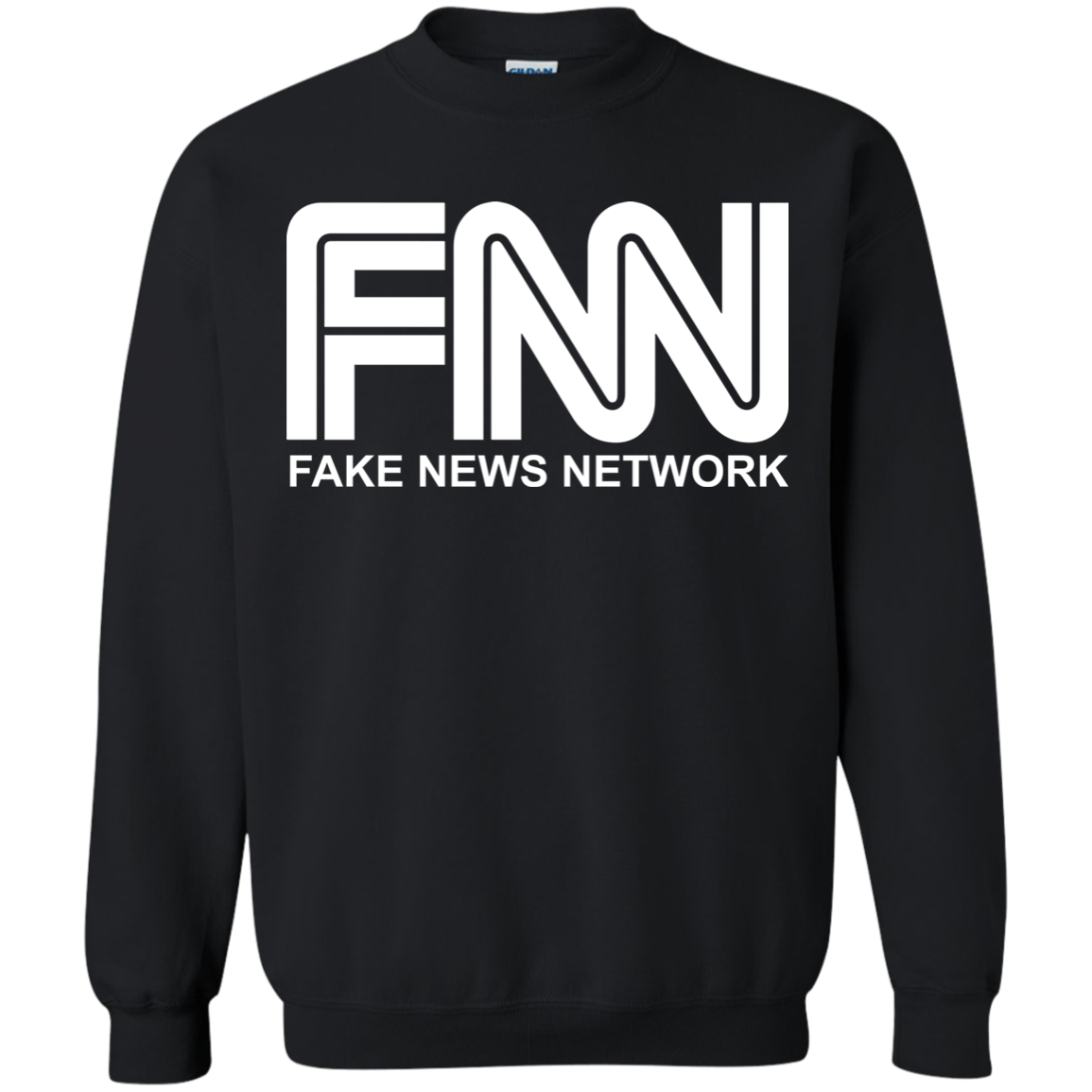 Fake News Network Crewneck Pullover Sweatshirt  8 oz. - Trumpshop.net