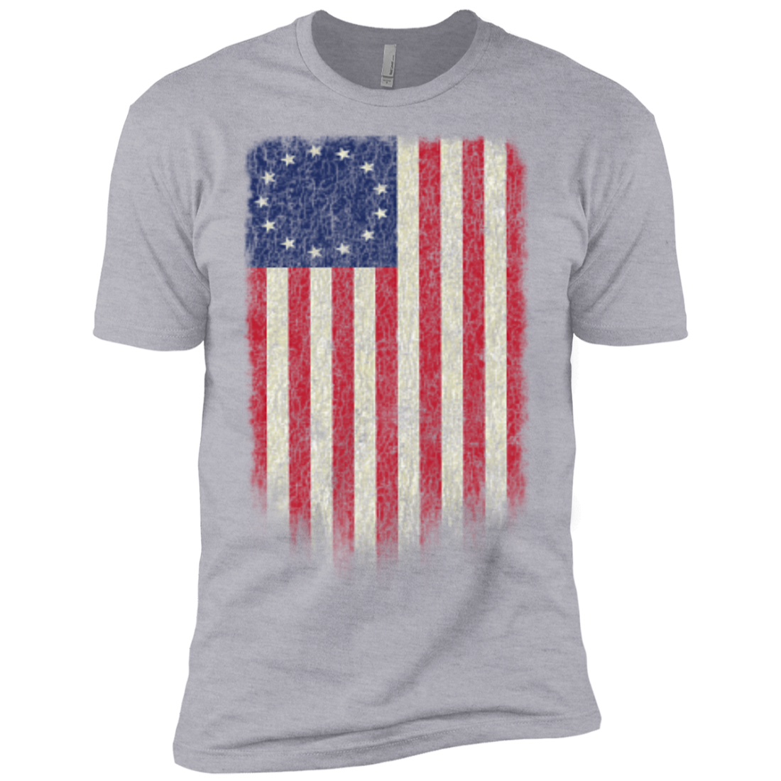 Betsy Ross Flag 13 Colonies Premium Short Sleeve T-Shirt - Trumpshop.net