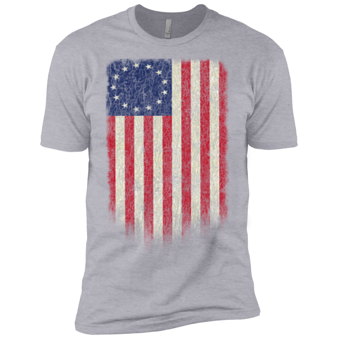 Betsy Ross Flag 13 Colonies Premium Short Sleeve T-Shirt - Trumpshop.net