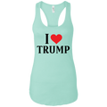 I Love Trump Ladies Ideal Racerback Tank - Trumpshop.net