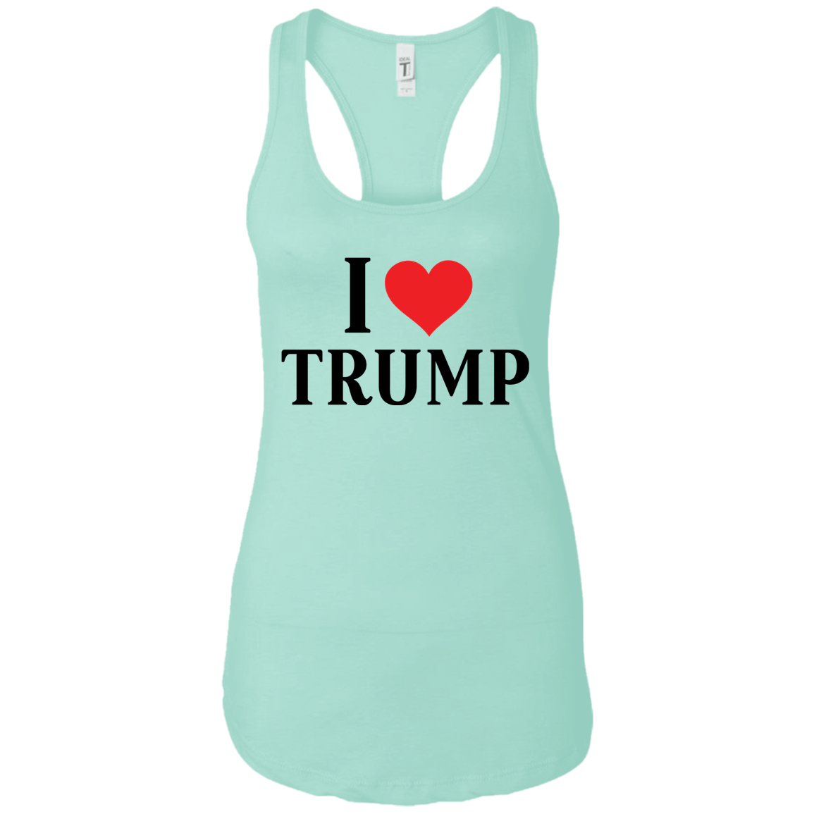 I Love Trump Ladies Ideal Racerback Tank - Trumpshop.net