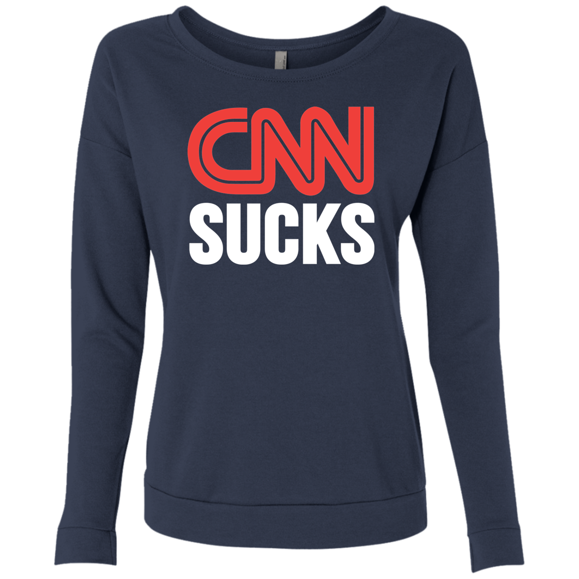 CNN Sucks Ladies' French Terry Scoop - Trumpshop.net
