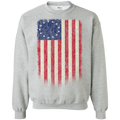 Betsy Ross Flag 13 Colonies Crewneck Pullover Sweatshirt  8 oz. - Trumpshop.net
