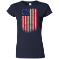 Betsy Ross Flag 13 Colonies Ladies' T-Shirt - Trumpshop.net