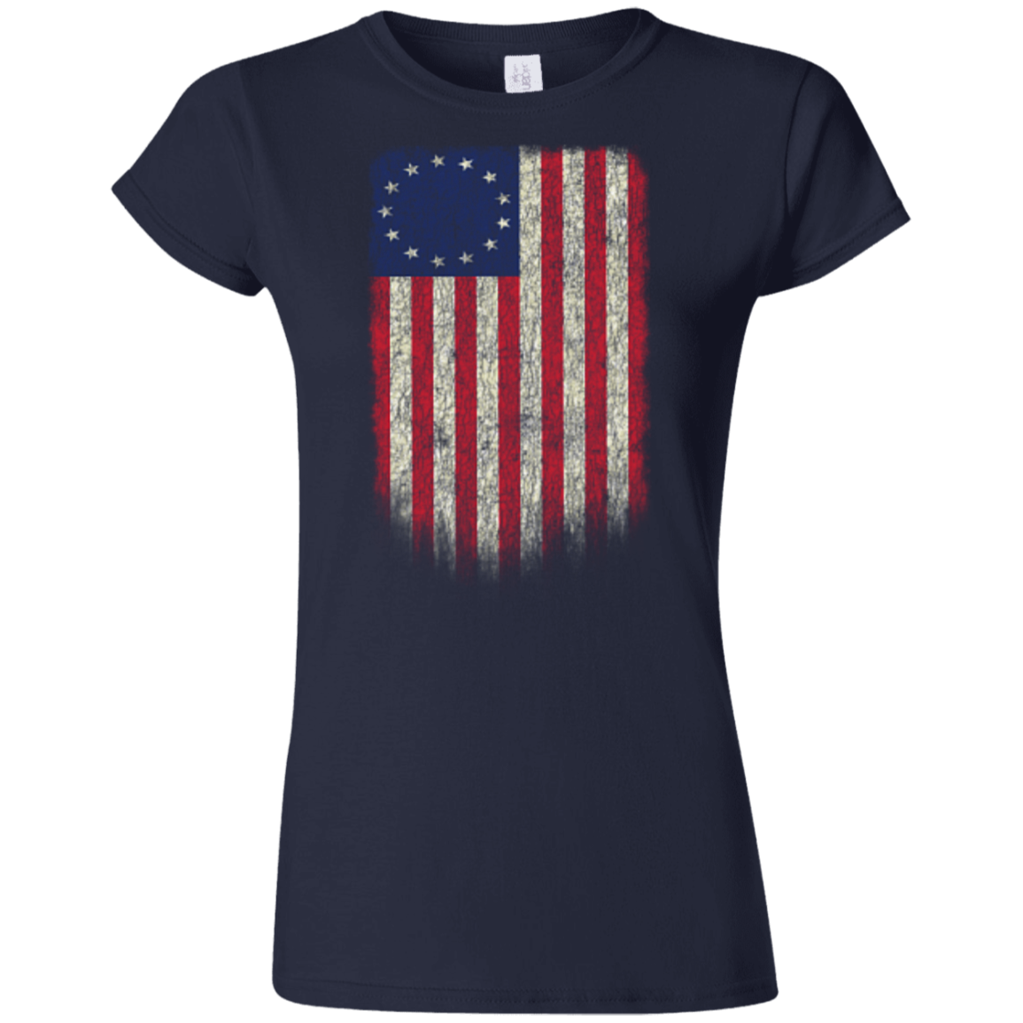 Betsy Ross Flag 13 Colonies Ladies' T-Shirt - Trumpshop.net
