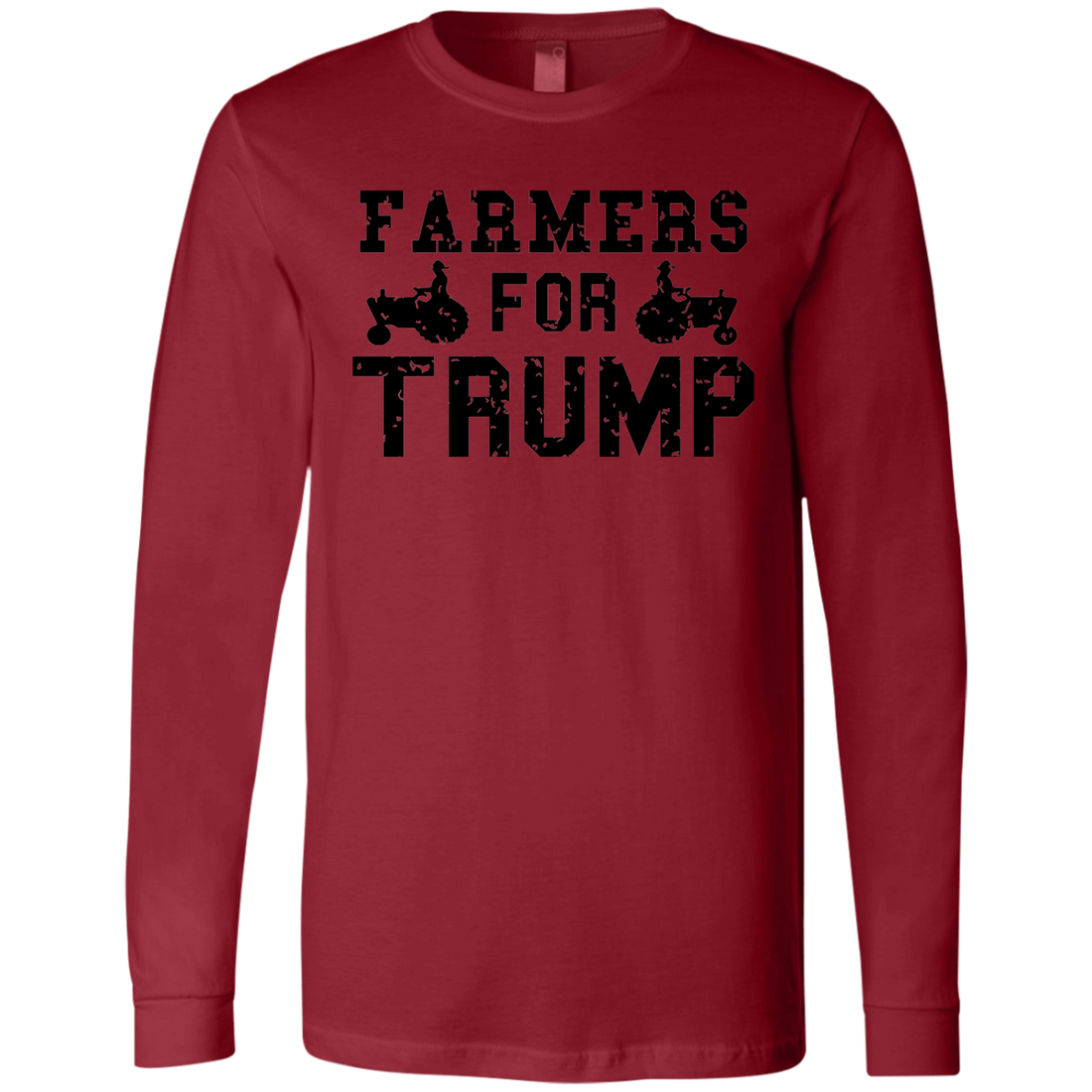 Farmers for Trump Men's Jersey LS T-Shirt - Trumpshop.net