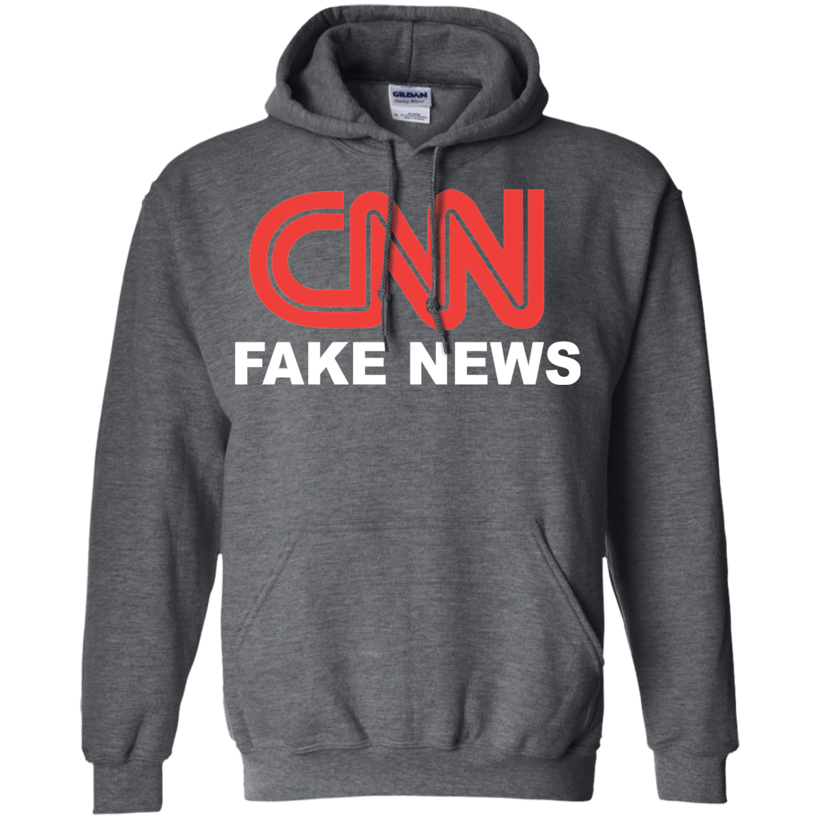 CNN Fake News Pullover Hoodie 8 oz. - Trumpshop.net