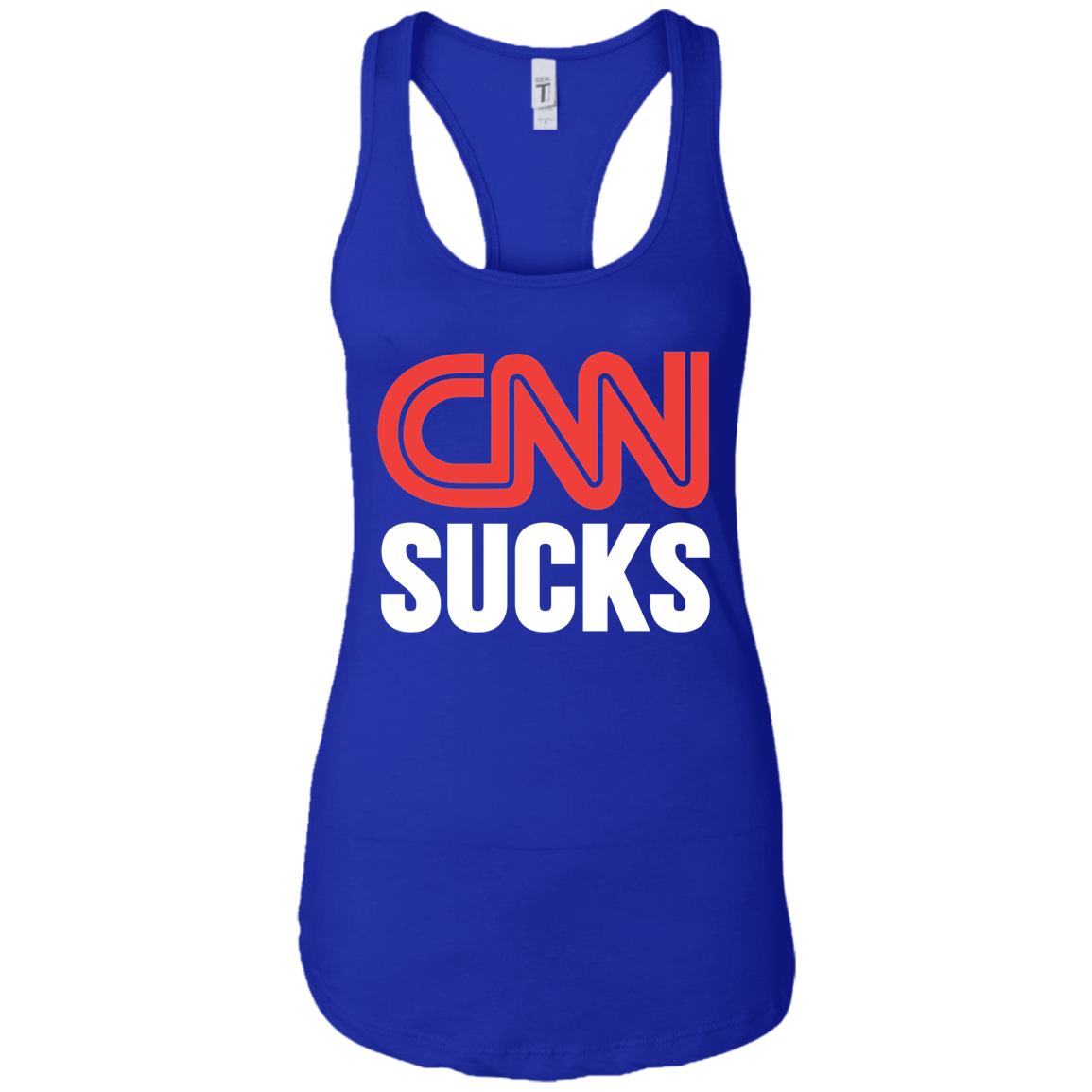 CNN Sucks Ladies Ideal Racerback Tank - Trumpshop.net