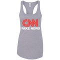 CNN Fake News Ladies Ideal Racerback Tank - Trumpshop.net