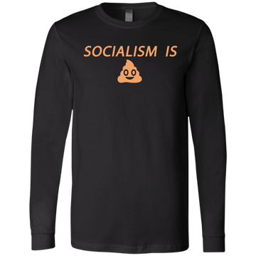 Socialism is Poop Men's Jersey LS T-Shirt - Trumpshop.net