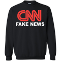 CNN Fake News Crewneck Pullover Sweatshirt  8 oz. - Trumpshop.net