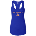Socialism is Poop Ladies Ideal Racerback Tank - Trumpshop.net