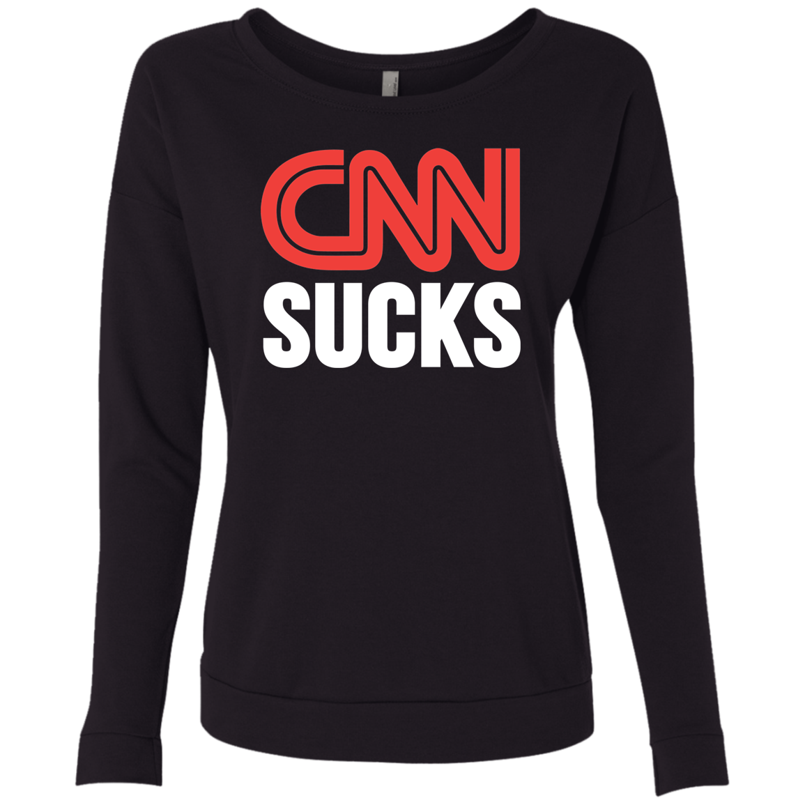 CNN Sucks Ladies' French Terry Scoop - Trumpshop.net