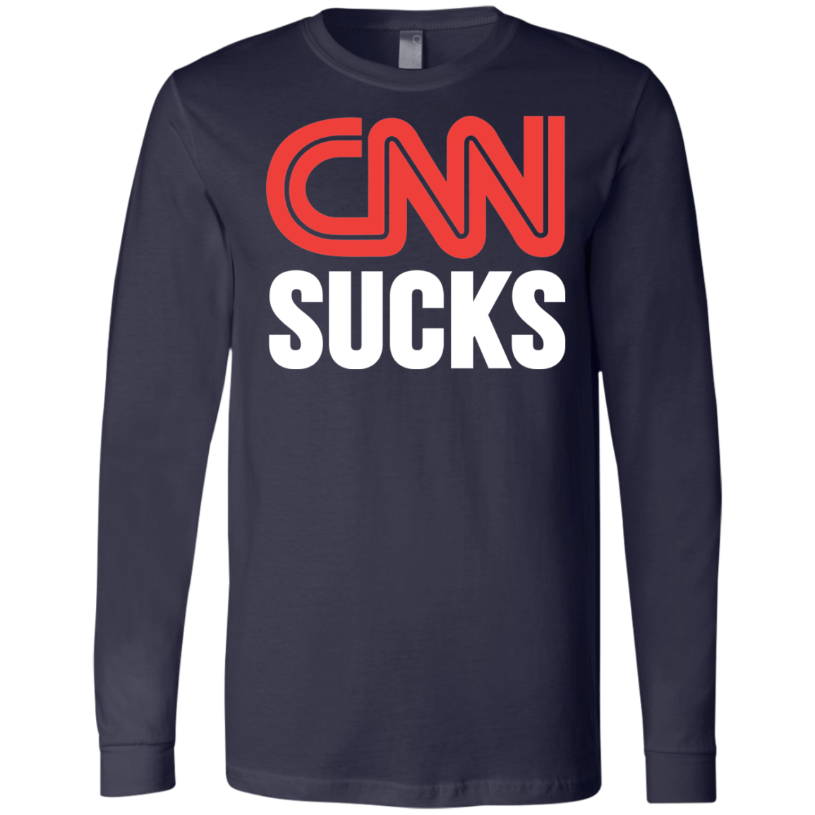 CNN Sucks Men's Jersey LS T-Shirt - Trumpshop.net