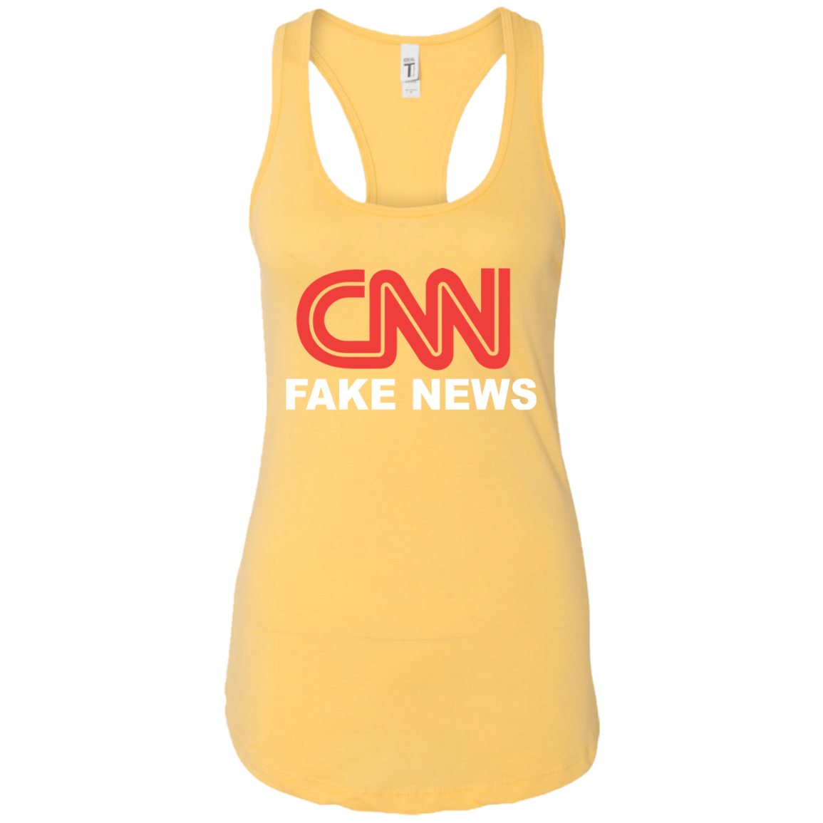 CNN Fake News Ladies Ideal Racerback Tank - Trumpshop.net