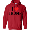 I Love Trump Pullover Hoodie 8 oz. - Trumpshop.net