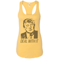 Trump Deal With It Ladies Ideal Racerback Tank - Trumpshop.net